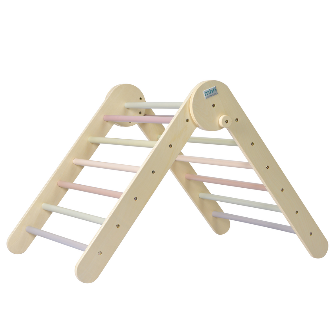 Large Folding Pikler Triangle - Pastel | My Happy Helpers – The Sensory ...